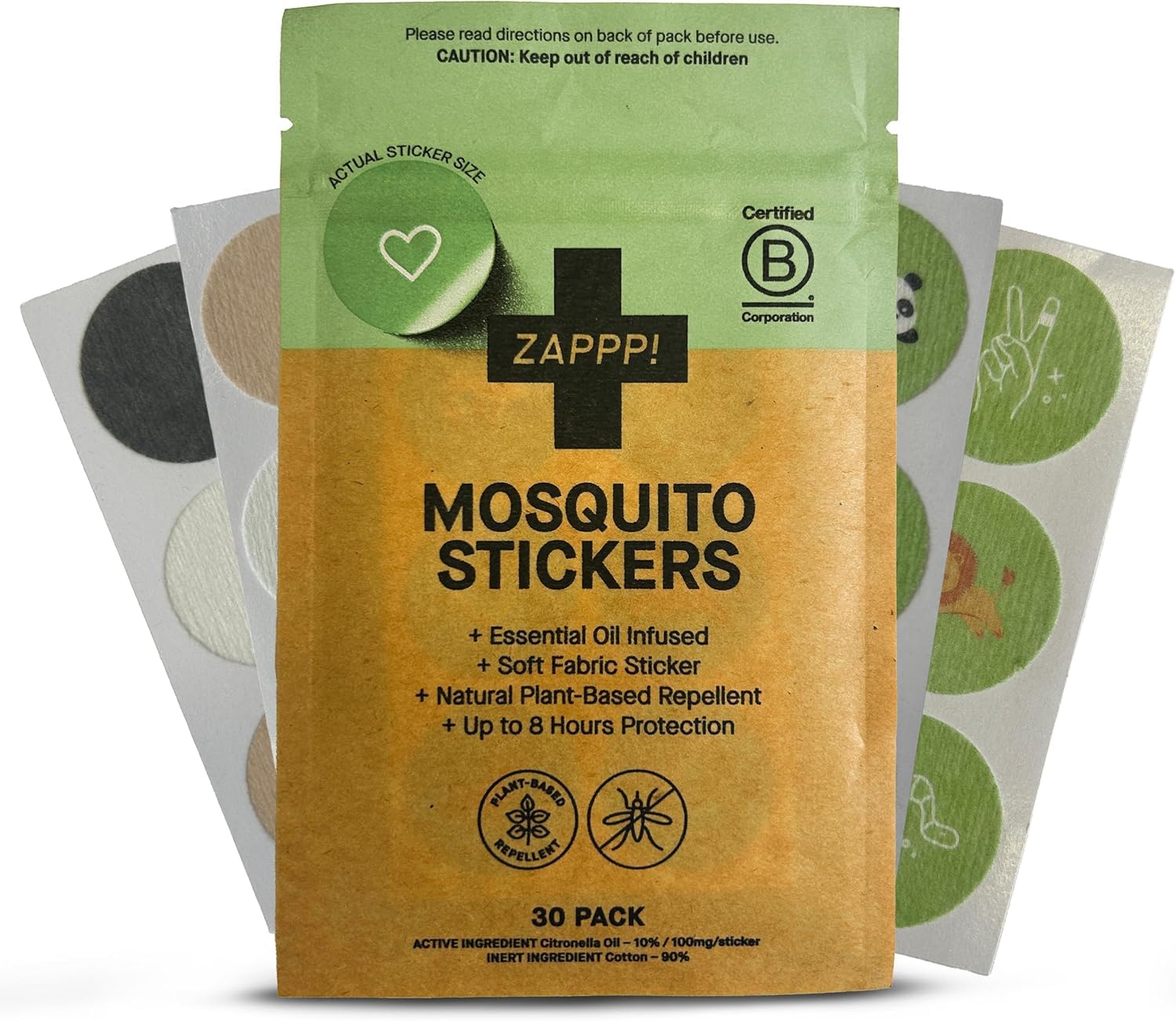 Zappp! Mosquito Stickers, 30 CT