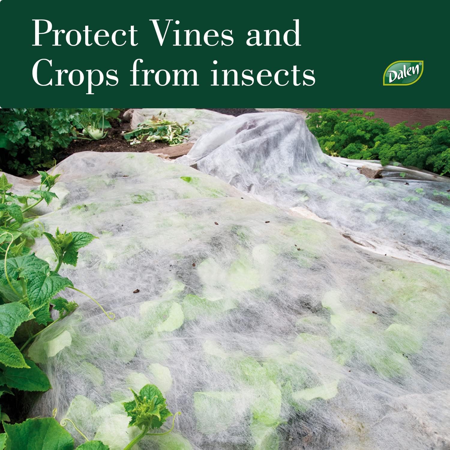 Dalen Insect Guard – Protective Plant and Garden Cover – Reusable Garden Fabric – Made in The USA – Helps Keep Bugs and Swarming Insects Away from Your Plants – 5ft x 40 ft.