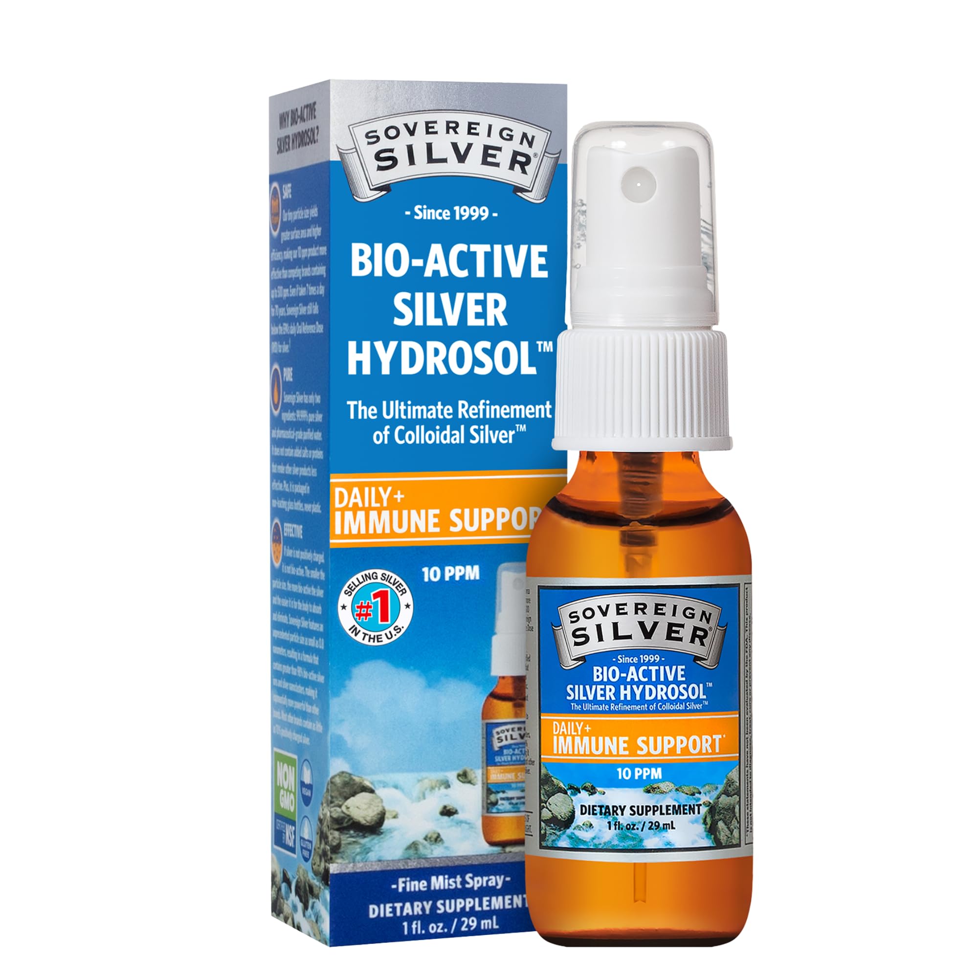 Sovereign Silver Bio-Active Silver Hydrosol Fine Mist, 30 ml
