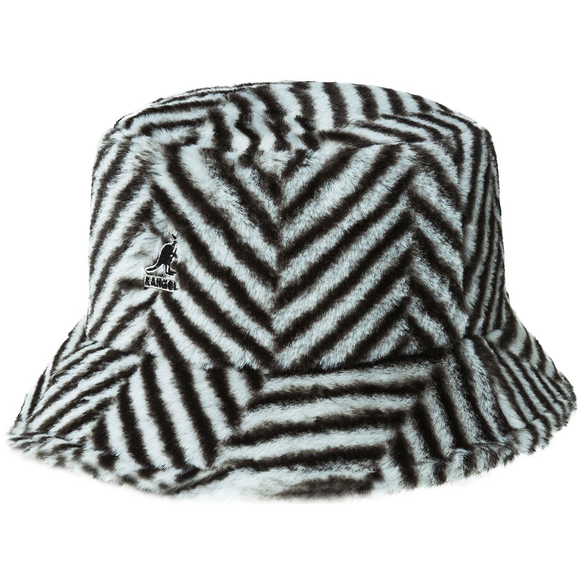 Kangol Chapeau en Tissu Faux Fur Check Bucket Femme/Homme - pour Femme avec Doublure Hiver Automne-Hiver