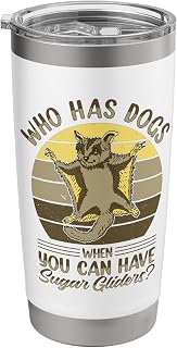 Australia Marsupial Wildlife Animal Lover Sugar Glider Stainless Steel Insulated Tumbler