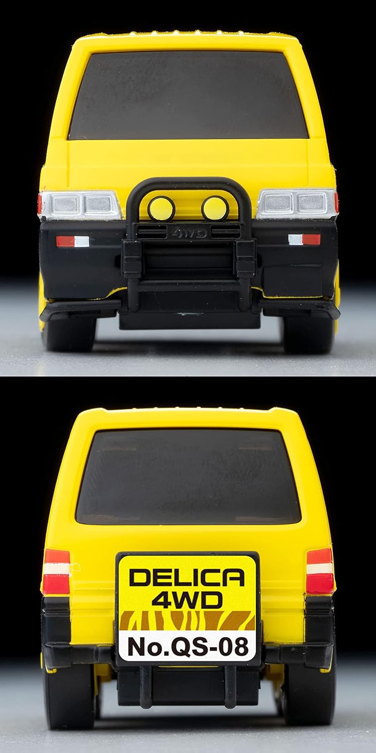 Choro Q Q's QS-08a 323570 Mitsubishi Delica Star Wagon, 4WD, Yellow, Finished Product