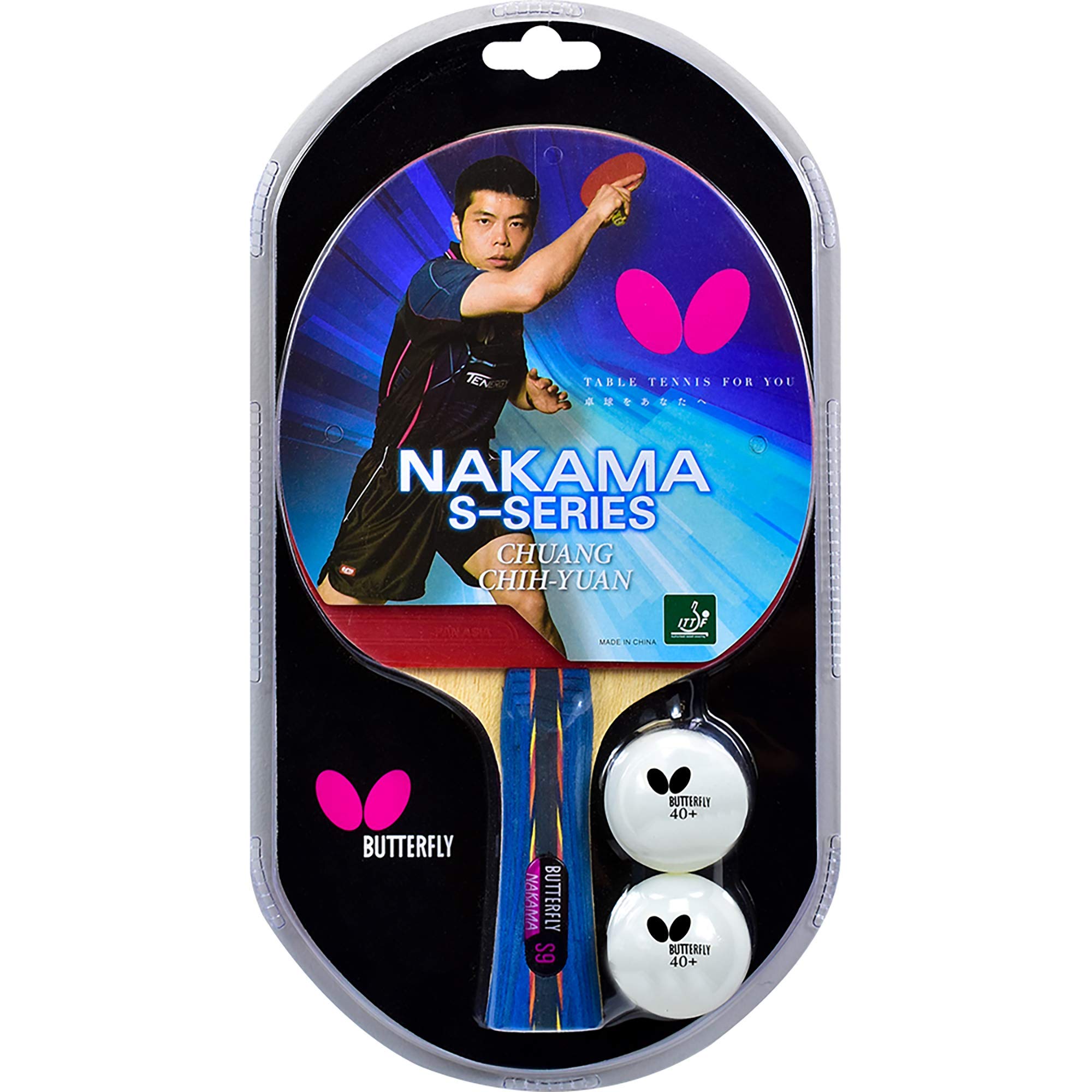 Butterfly Nakama S9 Table Tennis Racket ITTF Approved Ping Pong