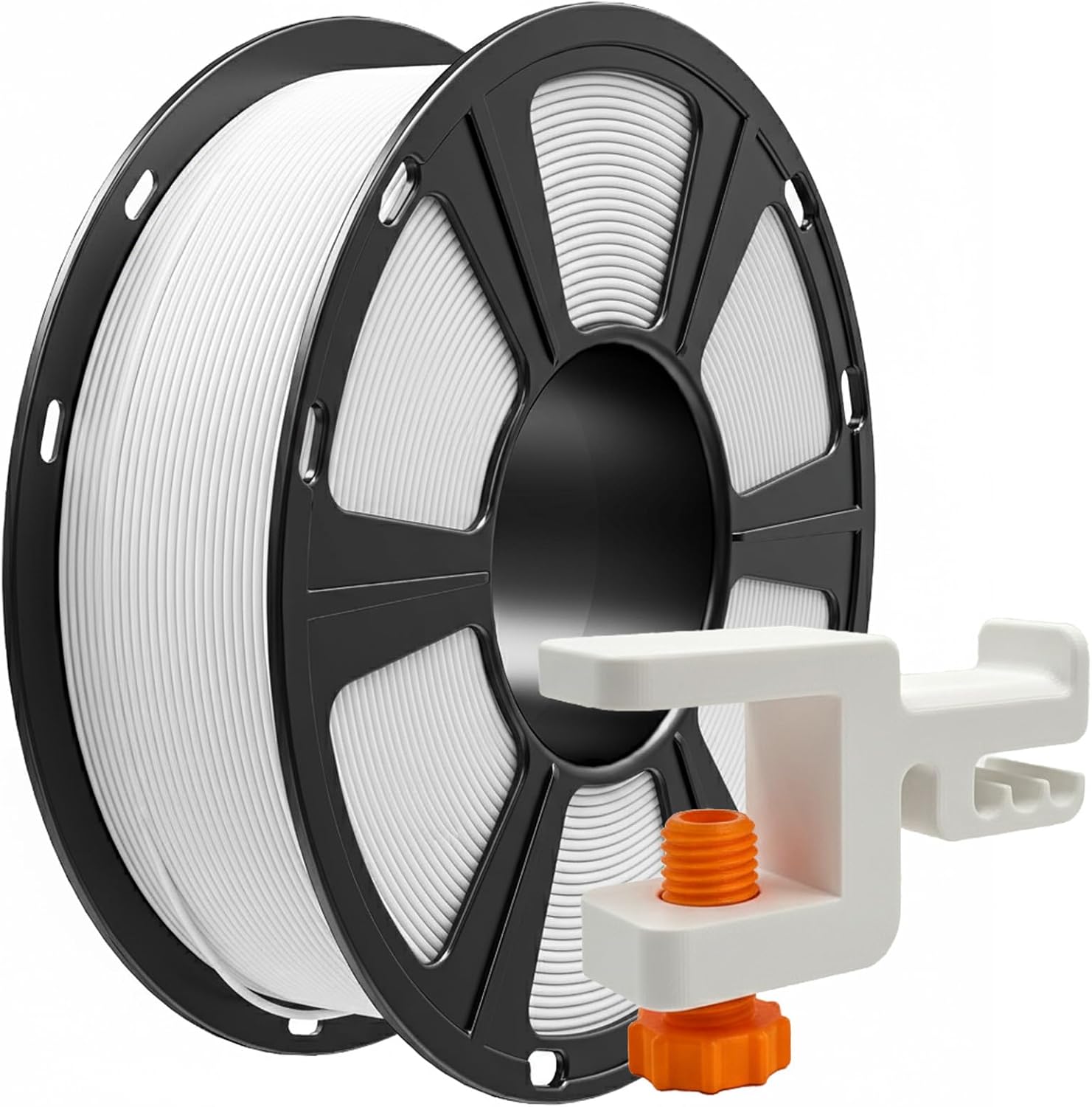 ASA Filament 1.75mm White 1KG, UV Resistant & All-Weather Durability, Consistent Diameter +/-0.03mm, Perfectly Wound
