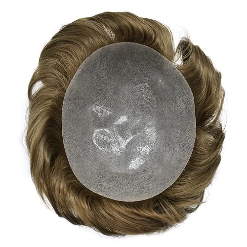 Miniatura 6 de Healthlif Sistema de reemplazo de cabello humano para hombre, extensiones de pelo polivinílico, tupé para hombres, sistemas capilares para hombre, 8