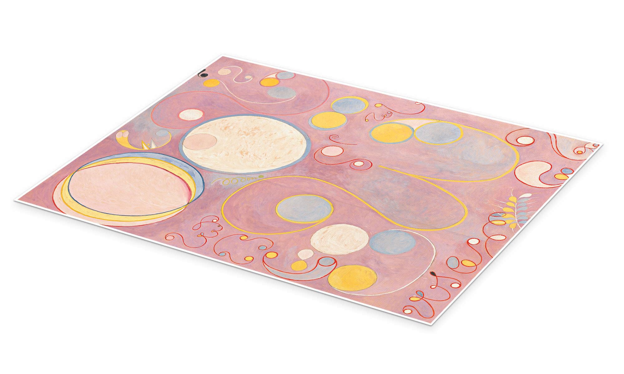 Posterlounge I dieci più grandi, n. 8, Età adulta Poster | 90 x 120 cm di Hilma af Klint Pastello Quadri Decorazione per pareti