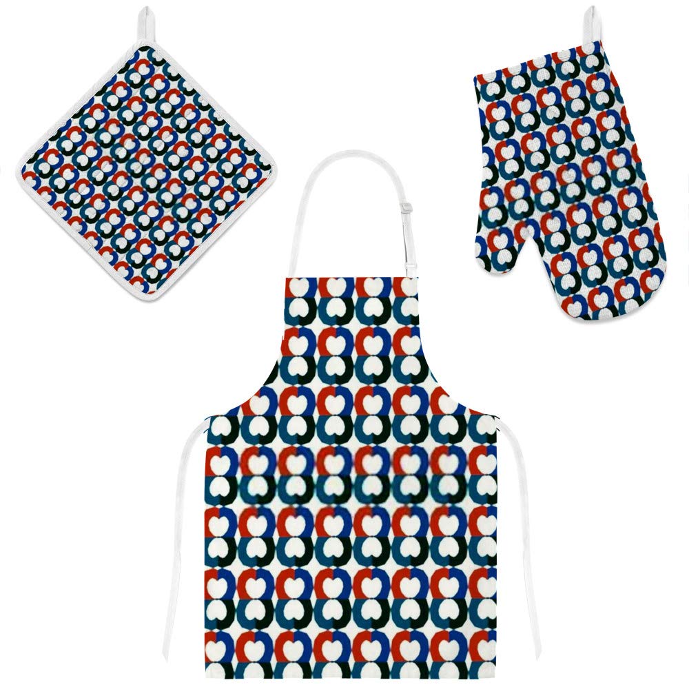 Tablier de cuisine 3 pièces avec maniques et gants motif koala