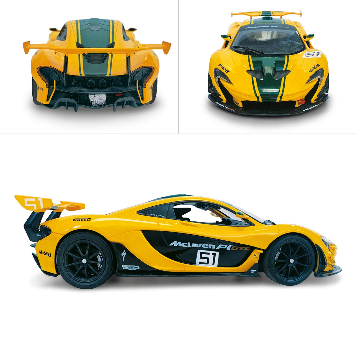 Mondo Motors, MC LAREN P1 GTR, Modello in Scala 1: 14, fino a 10 km/h di Velocità, Auto Giocattolo per Bambini 63882