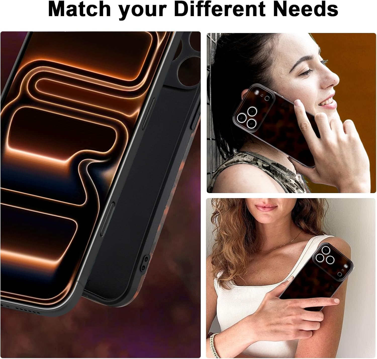 for iPhone 17 Pro Max Case, Aesthetic Tortoise Shell Leopard Pattern, Slim Shockproof Translucent Matte Brown deep Cover, Full Camera Protection with Screen Protector, Trendy Case for Women - Image 6