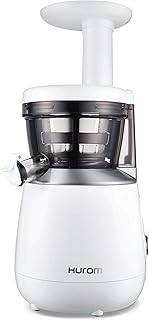 Hurom HP Renewed Slow Juicer - White | High Yield | Quiet 150 Watt Motor | BPA Free | 350ml (11.8oz) Chamber | Slow Squeez...