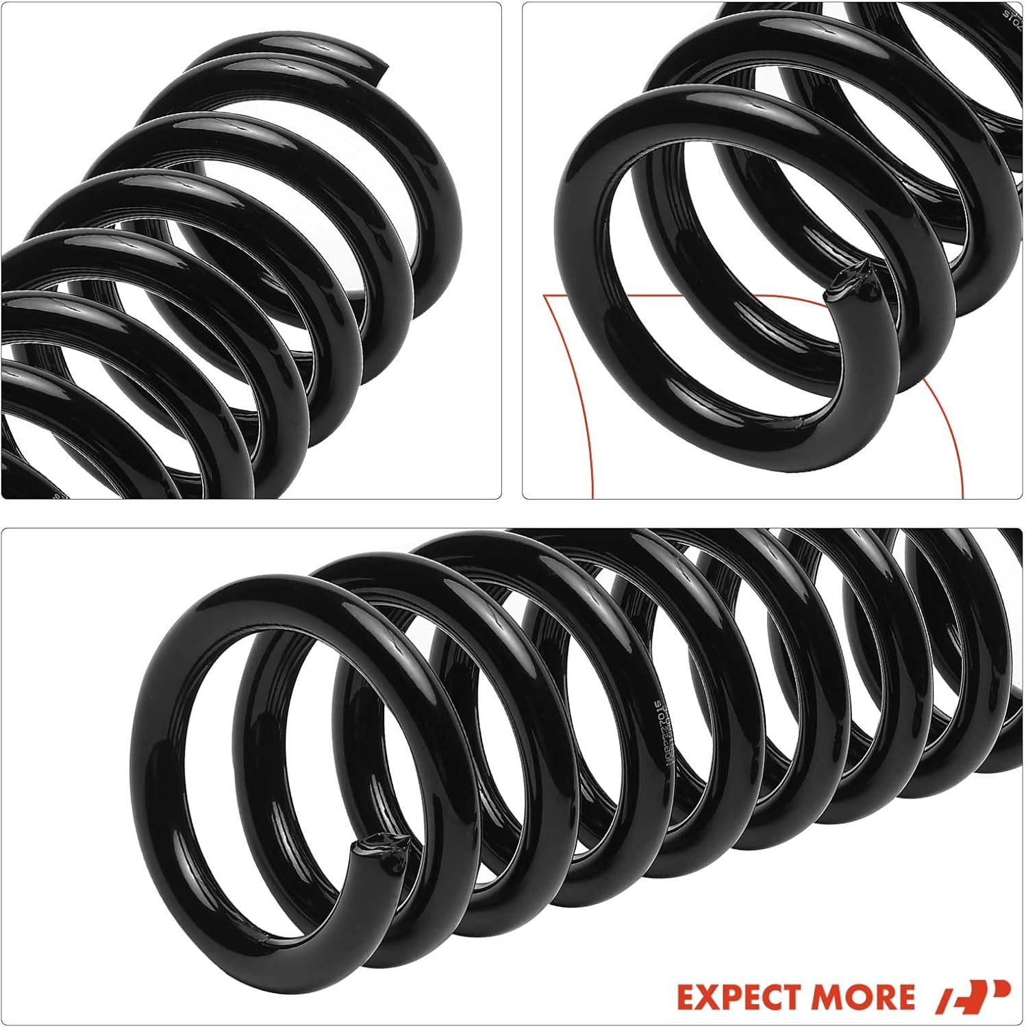 A-Premium Front Coil Springs Compatible with Nissan Frontier 2005-2019, Pathfinder 2005-2012, Xterra 2005-2015 & Suzuki Equator 2009-2012 4.0L, 4WD, 2-Pack, Replace# 54010EA011, 54010EA05B