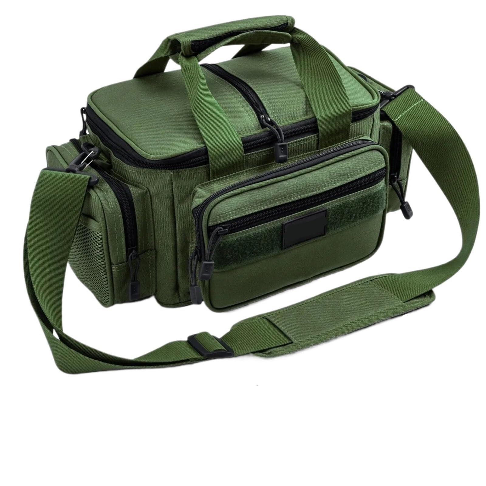 Torba wędkarska, pudełka na przybory wędkarskie, Torba na ramię sprzęt wędkarski, tkanina Oxford 600D, wielokolorowa(Green)