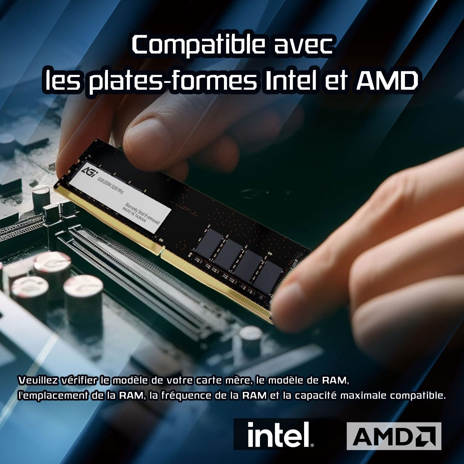 AGI UD138 32GB Kit 2x16GB RAM DDR4 288 Pin 3200MHz U-DIMM per PC | Latenza CL22, specifica Non-ECC. Kit di memoria per aggiornamento computer fisso desktop e pc gaming