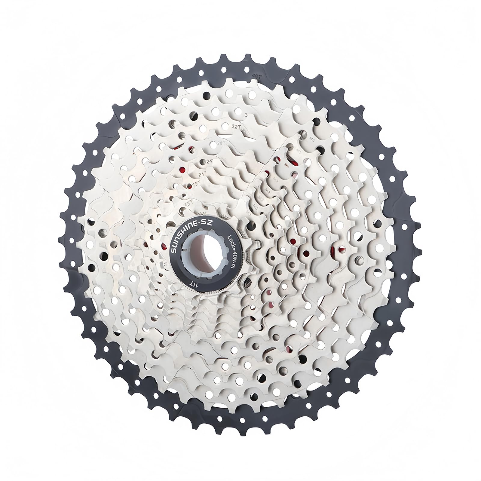8/9/10/11/12 Speed Bike Freewheel, Lightweight Bike Cassette Sprocket, 11-32/36/40/42/46/50T Bicycle Cassette Freewheel for Mountain Bikes MTB (12 Speed, 11-46T)