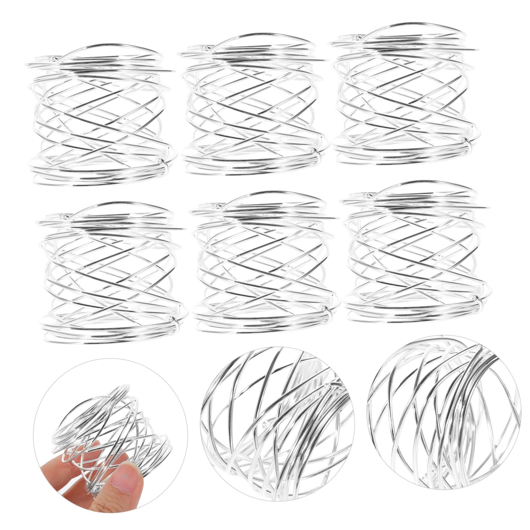 Ciieeo 5 Set Portatovaglioli Metallo Per Decorazioni Da Tavolo Matrimonio E Feste Eleganti Per Speciali E Formali 6 Pezzi*5