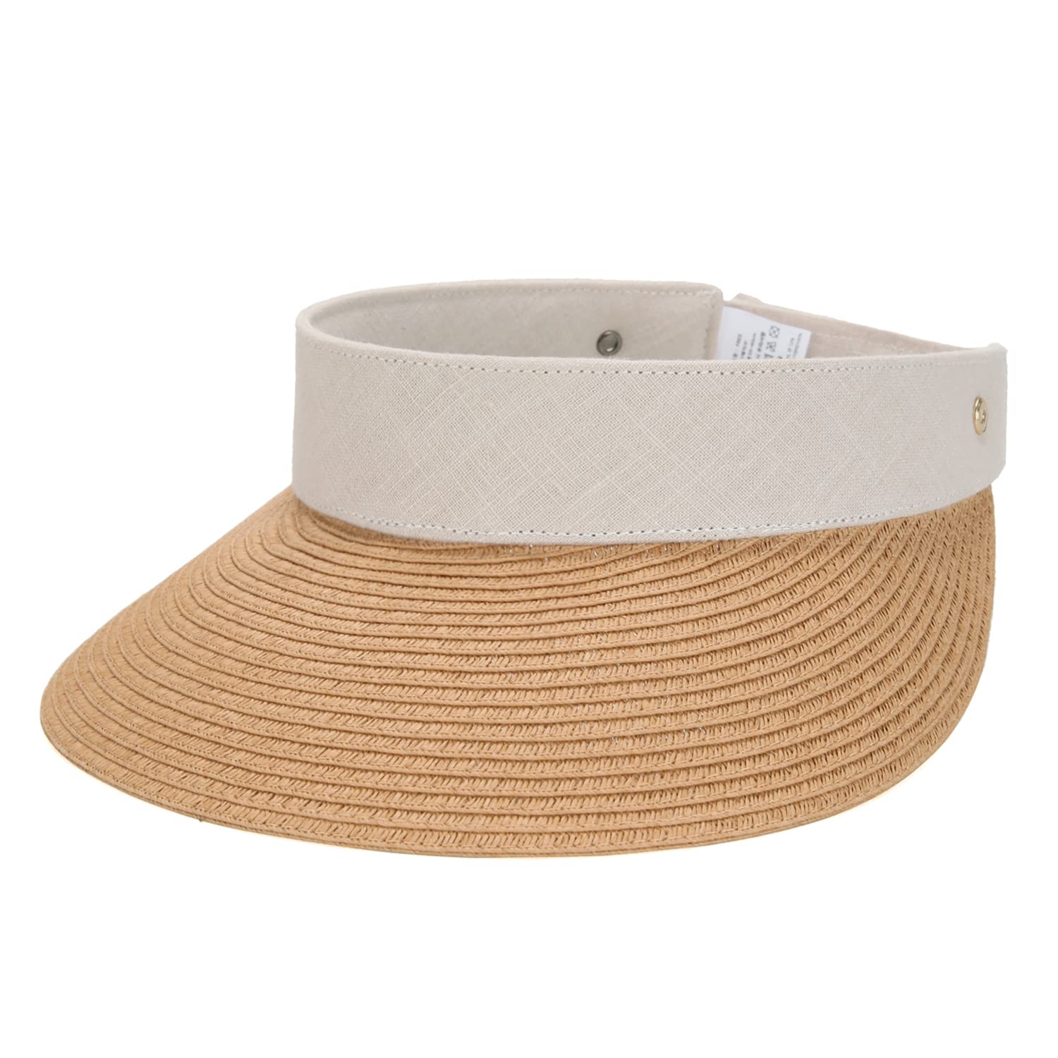 Linen Straw Sun Visor Cap Sena