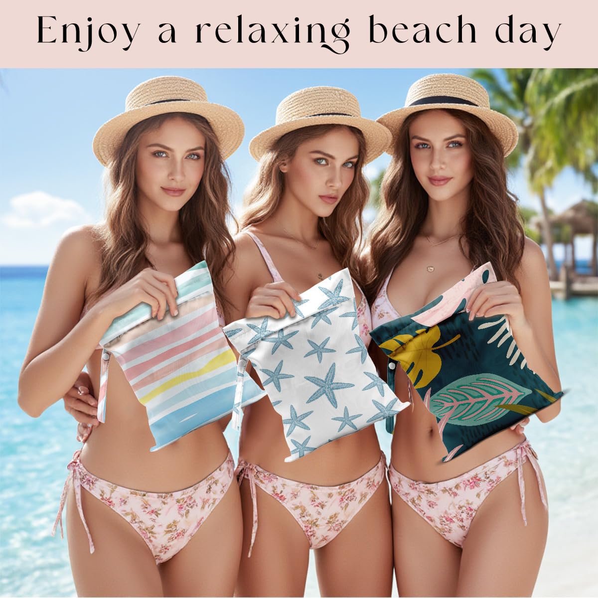 3 bolsas húmedas, bolsas húmedas y secas, bolsa impermeable, bolsa pequeña para lavandería, bolsa húmeda para piscina, playa, traje de baño, bolsa de maquillaje, pañales, artículos esenciales