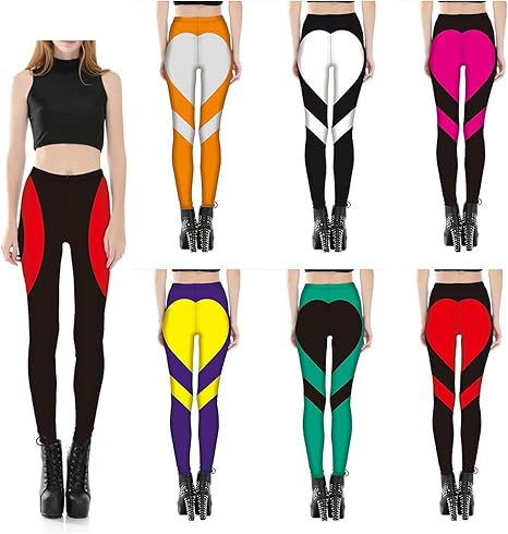 Vrouwen yoga broek workout legging, Lady High Waist Naadloze Contrast Kleur Patchwork Leggings Vermogen Flex Slim yoga broek Active Tights Tummy controle Broeken Dames Yoga Broek Leggings Sport Fitnes