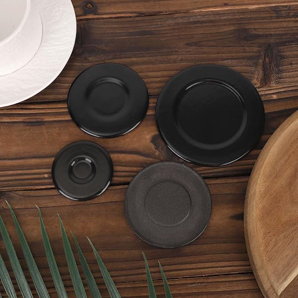 4uds Tapa Quemador Cocina Gas para SABAF, Duraderas Hierro Refinado Cubierta Quemador Cocina Gas para Garantizar Calor Uniforme y Estabilidad de Llama (Superficie Cóncava) - 3