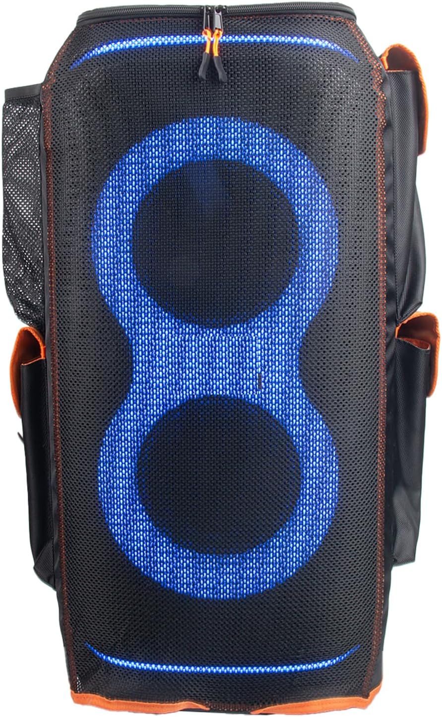 Protective Cover for PartyBox Stage 320 Speaker Double-Layer Shield, Scratch-Resistant, Dust proof Shell, Custom Fit Speaker Jacket, Breathable Mesh Sleeve, w/4 Storage Pockets (partybox 320) - Image 2