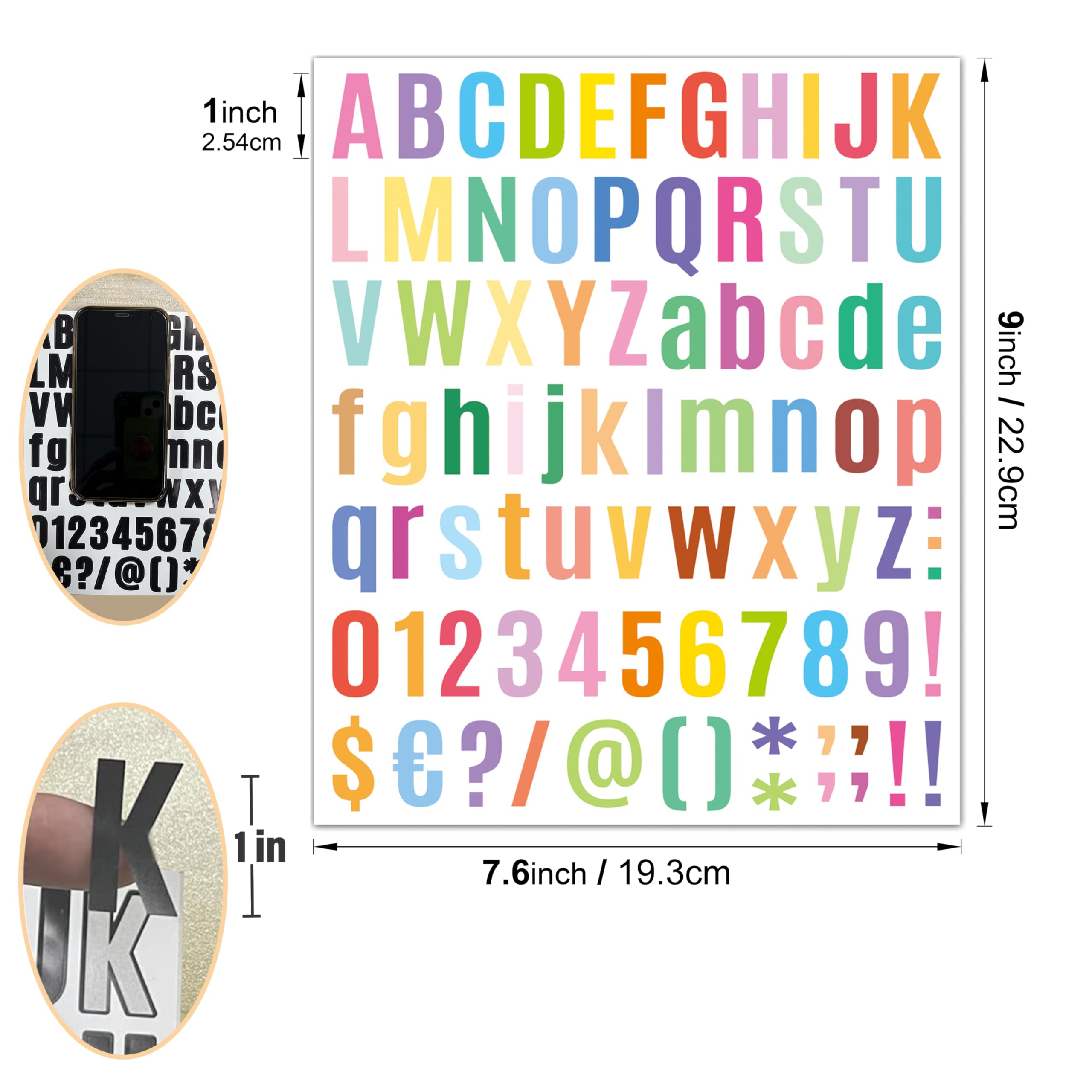 Lot De 400 Grandes Feuilles D'autocollants En Vinyle Pour Boîte Aux Lettres, 6,3 Cm, Noir, Pour Tableau D'affichage, Salles De Classe, Scrapbooking