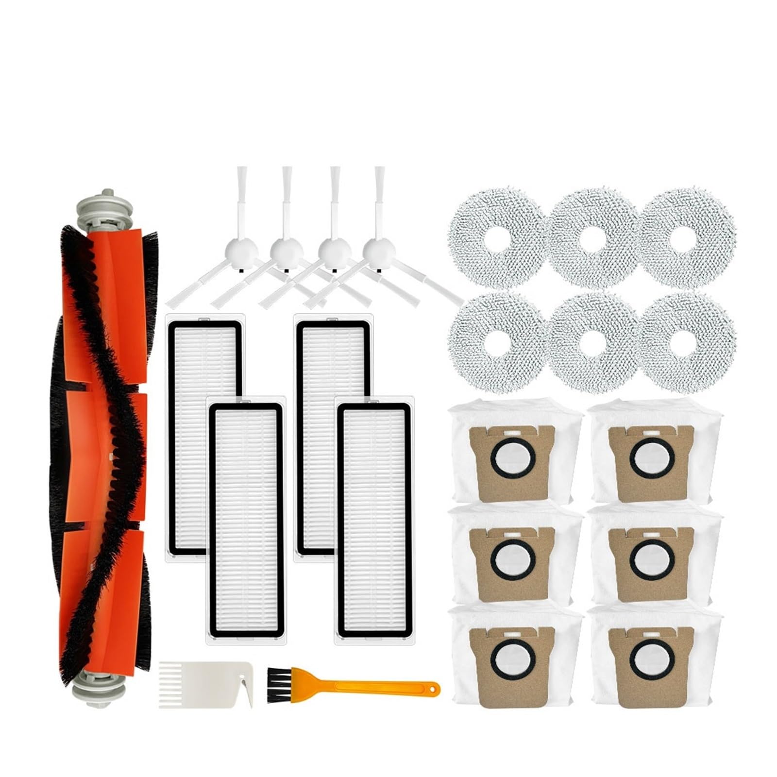 Kicici Compatible With Xiaomi Dreame Bot L10 L10s Ultra Robot Vacuum Cleaner Spare Parts Accessories Main Side Brush Hepa Filter Mop Dust Bag(Set G)