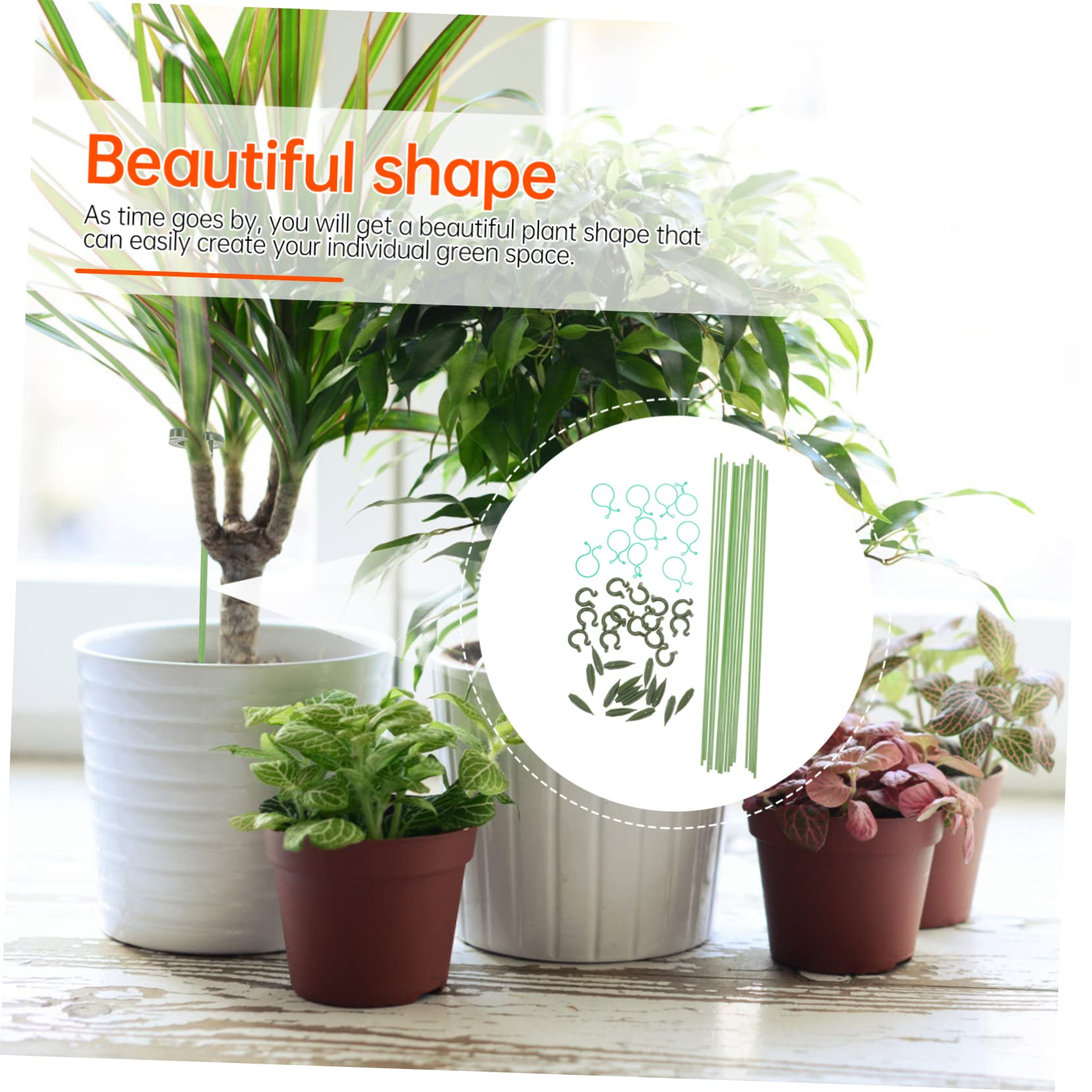 Toyvian 3 Sätze Pflanzenstützrahmen Pflanzenunterstützungseinsätze eingetopft Stützgestell für Kletterpflanzen Anlage Blumen- kleine Gartenpfähle Gartenpfahl Plastik Green