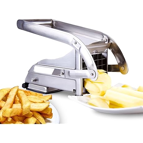 ICO French Fry Cutter, 2-Blade Potato Slicer: Effortless French Fry Perfection