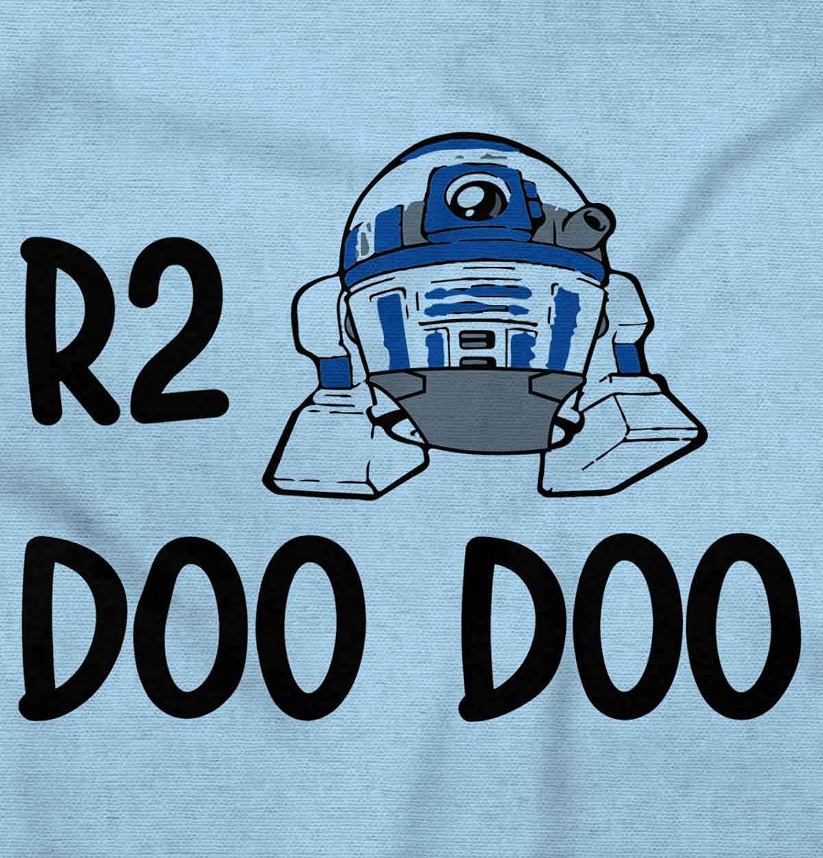 Brisco Brands R2 Doo Robot Droid Dark Galaxy Baby Romper Boys or Girls