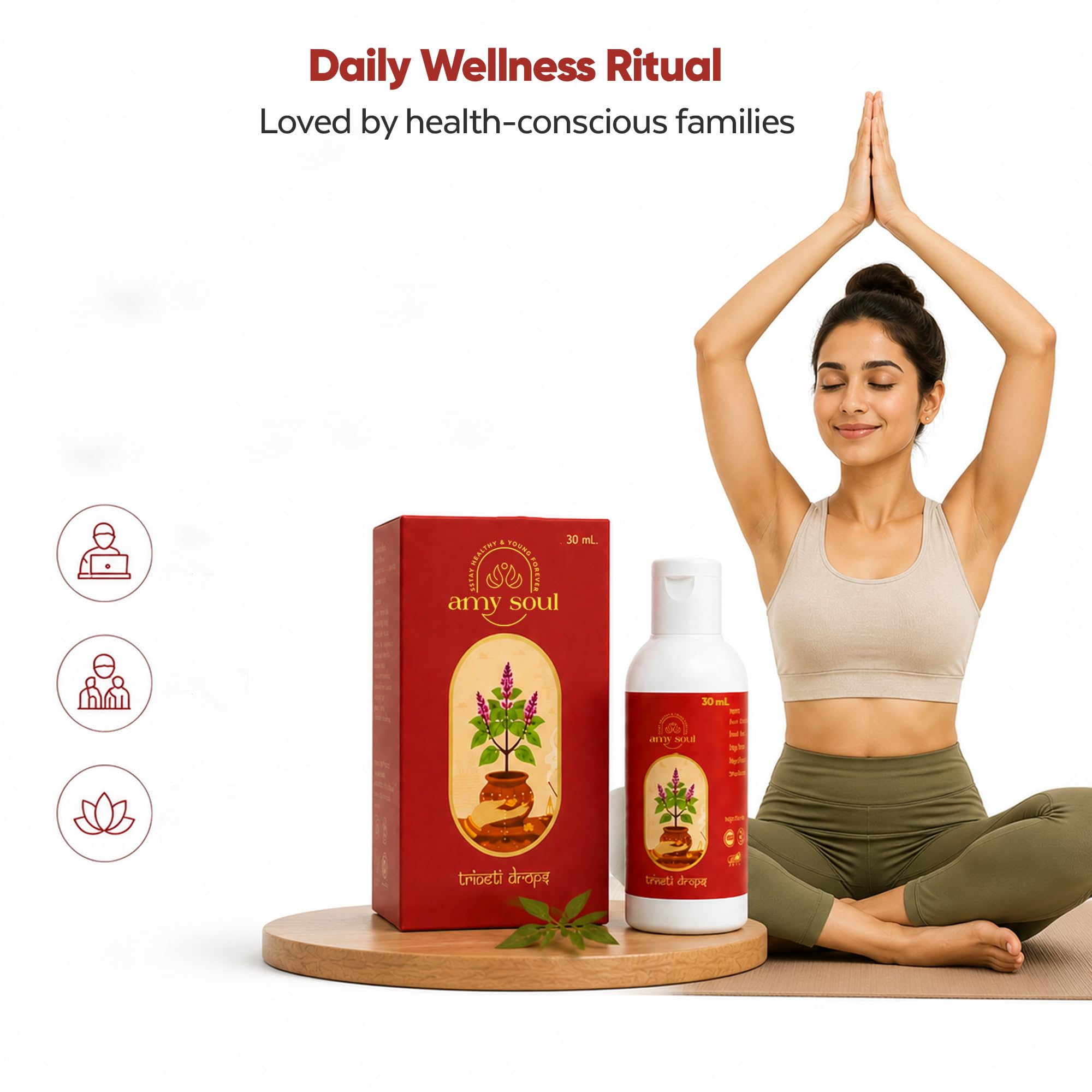 Panch Tulsi Drops | Herbal Supplement with Five Tulsi Varieties for Daily Wellness & Immunity Support | Rich in Natural Antioxidants | Supports Respiratory Health, & Overall Well-Being | 30 ml Each | Pack of 2 — Amazon image 9