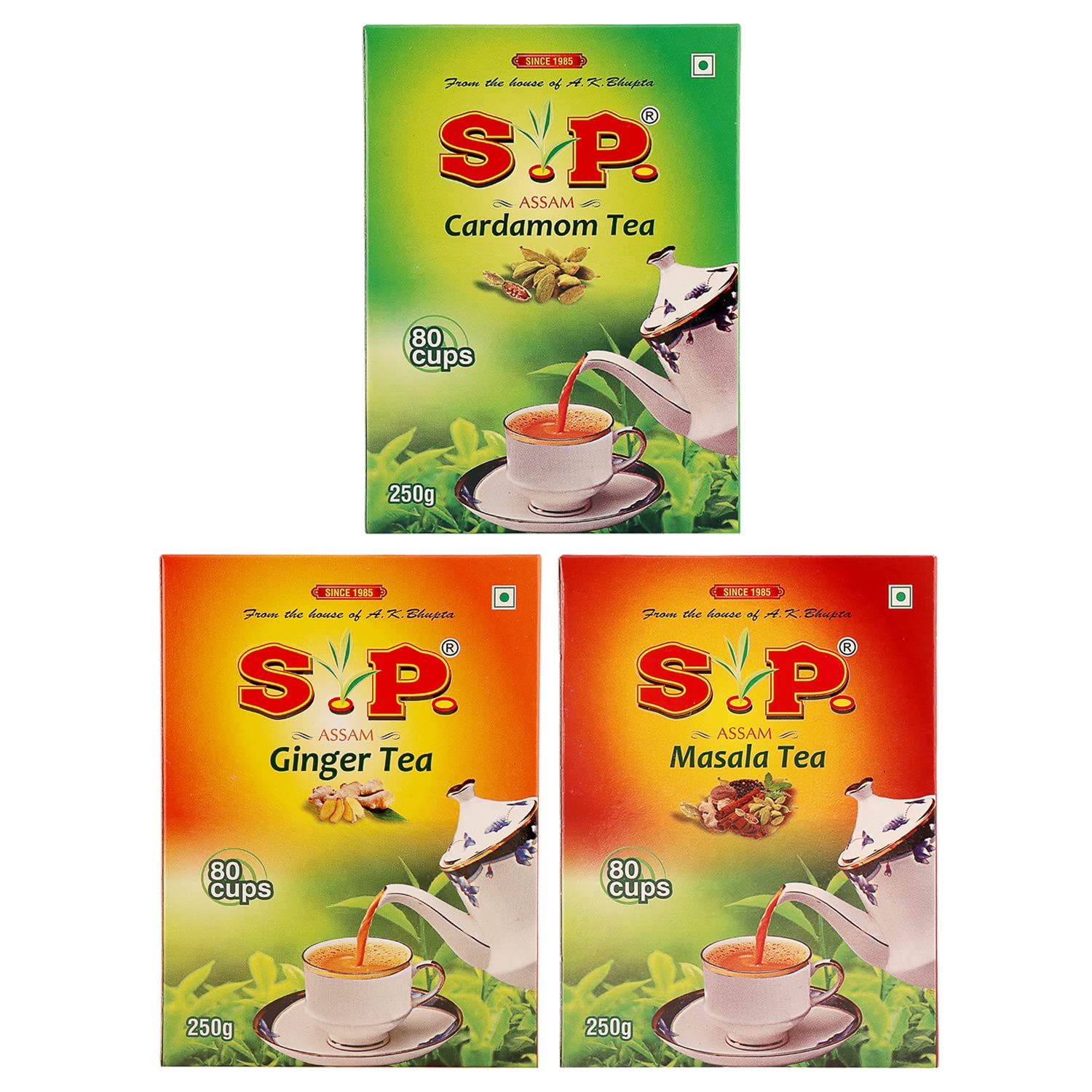 Super Premium Tea Combo | The Ultimate Assam Tea Combo with 7 Spices, Adrak & Elaichi Chai | 750g combo