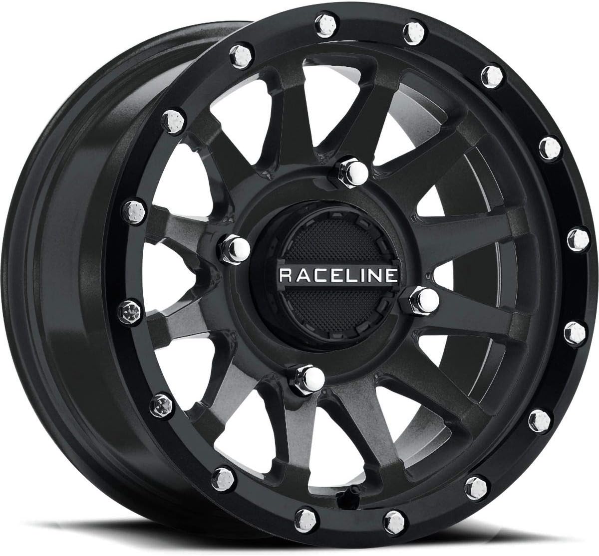 Raceline A95B Trophy 15×7 4×156 +0.394 in – Llanta negra satinada de 15 pulgadas