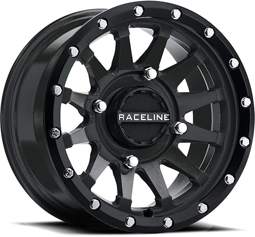 Raceline A95B Trophy 15x7 4x156 +0.394 in - Llanta negra satinada de 15 pulgadas