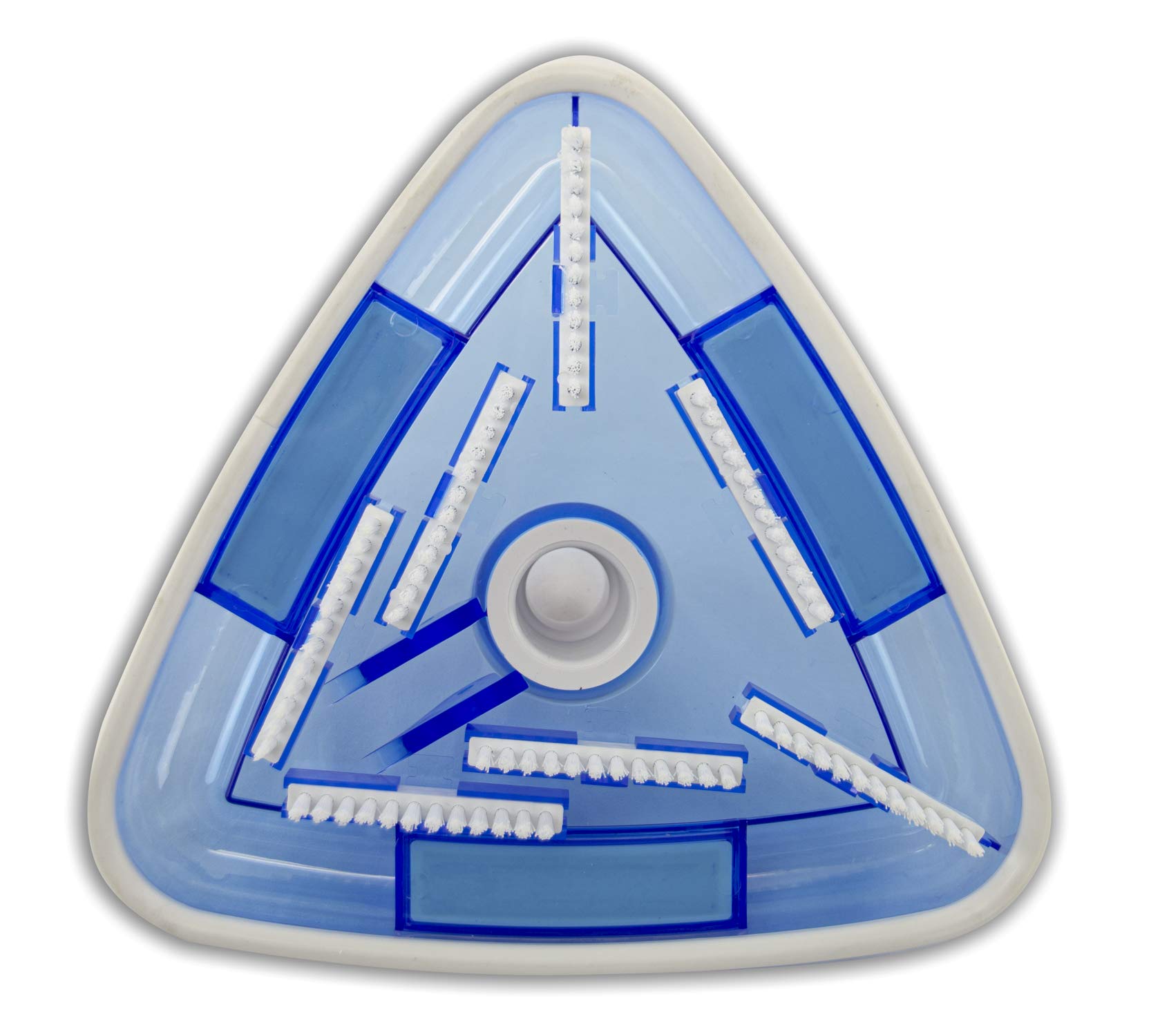 Aqua Select Tête triangulaire See-Thru pour piscine | Parfait pour les piscines hors-sol et creusées | Poils en nylon et côtés en caoutchouc | Nettoyage rapide des murs, coins et pentes