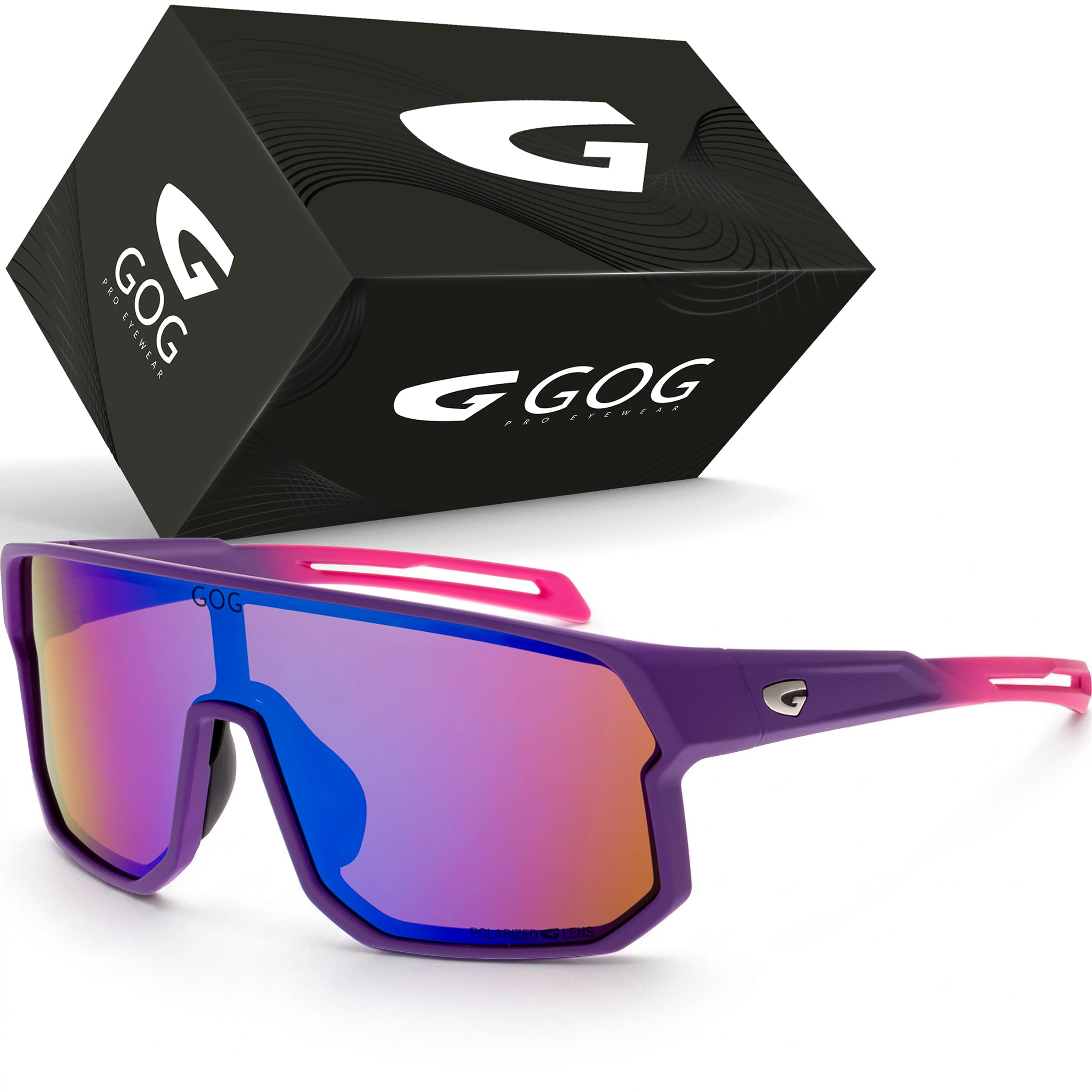 GOG Eyewear Polarisierte Fahrradbrille Sport-Sonnenbrille PC LENS TR90 grilamid UV400 Herren und Damen