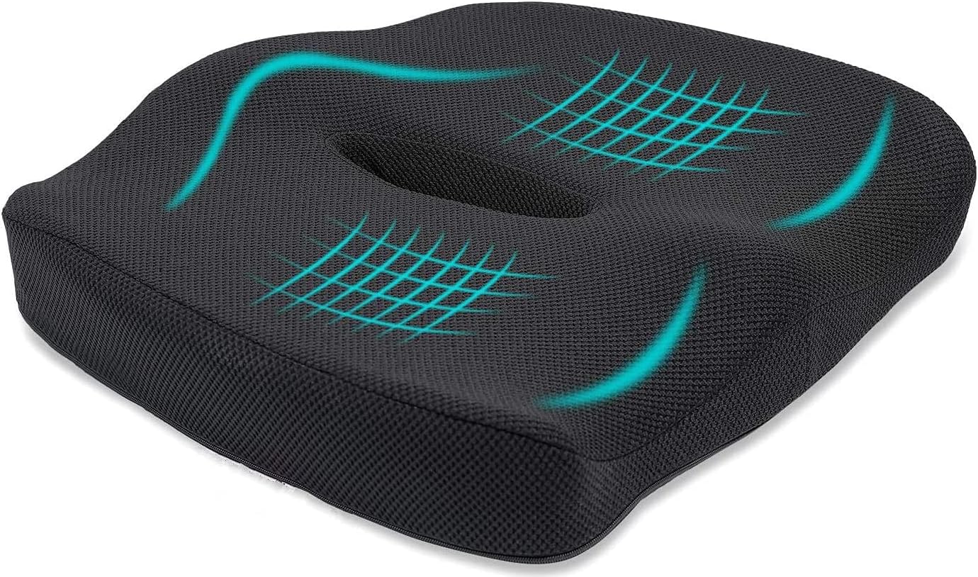 Amazon.de Findigit Ergonomisches Sitzkissen, Memory Foam Stuhlkissen
