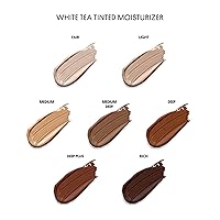 Vista 6 de Winky Lux Crema hidratante teñida de té blanco SPF 30 – Cobertura edificable con SPF facial, protector solar ligero para cara, acabado naturalmente