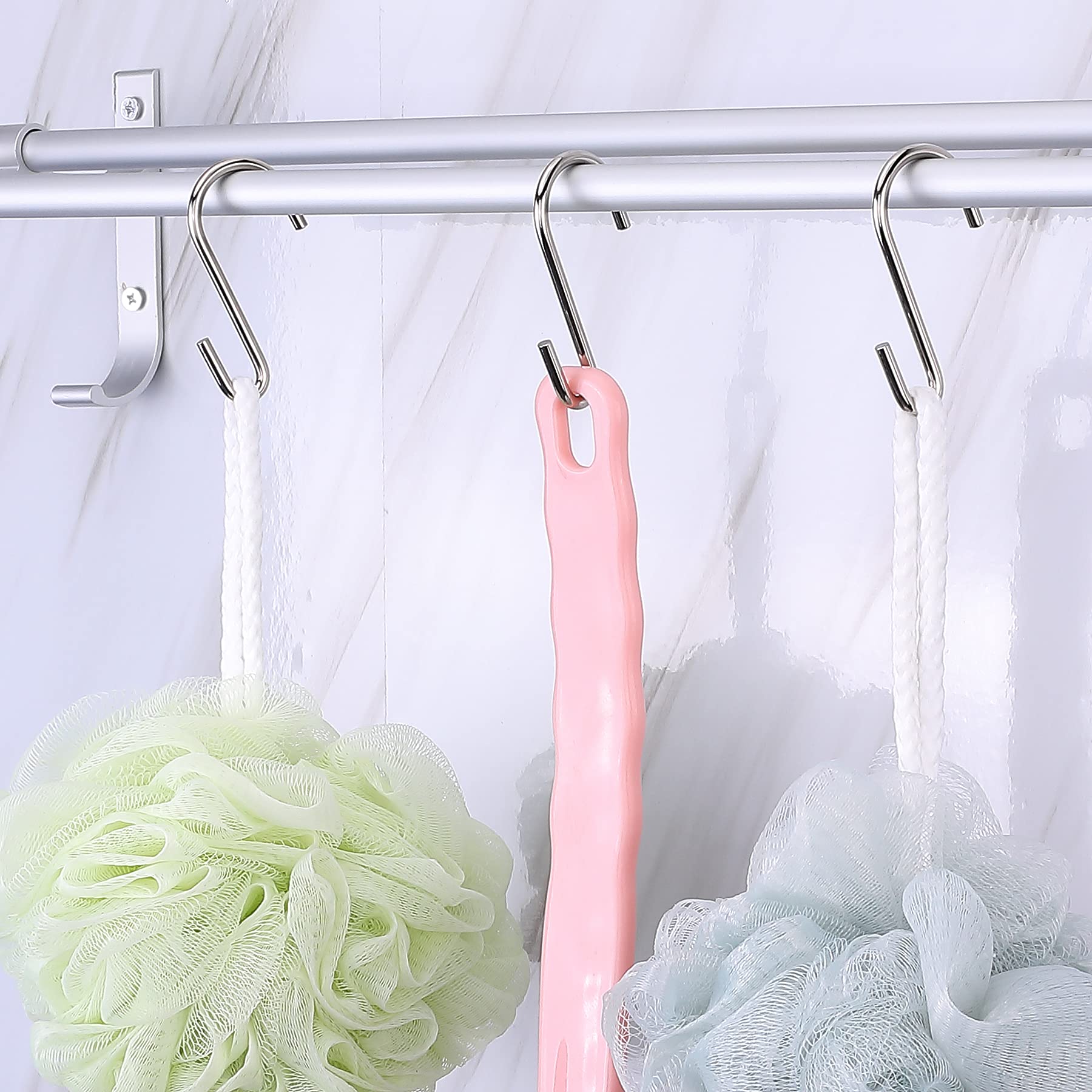 30 Silver S-Hooks - Hang Plants, Towels & More -6