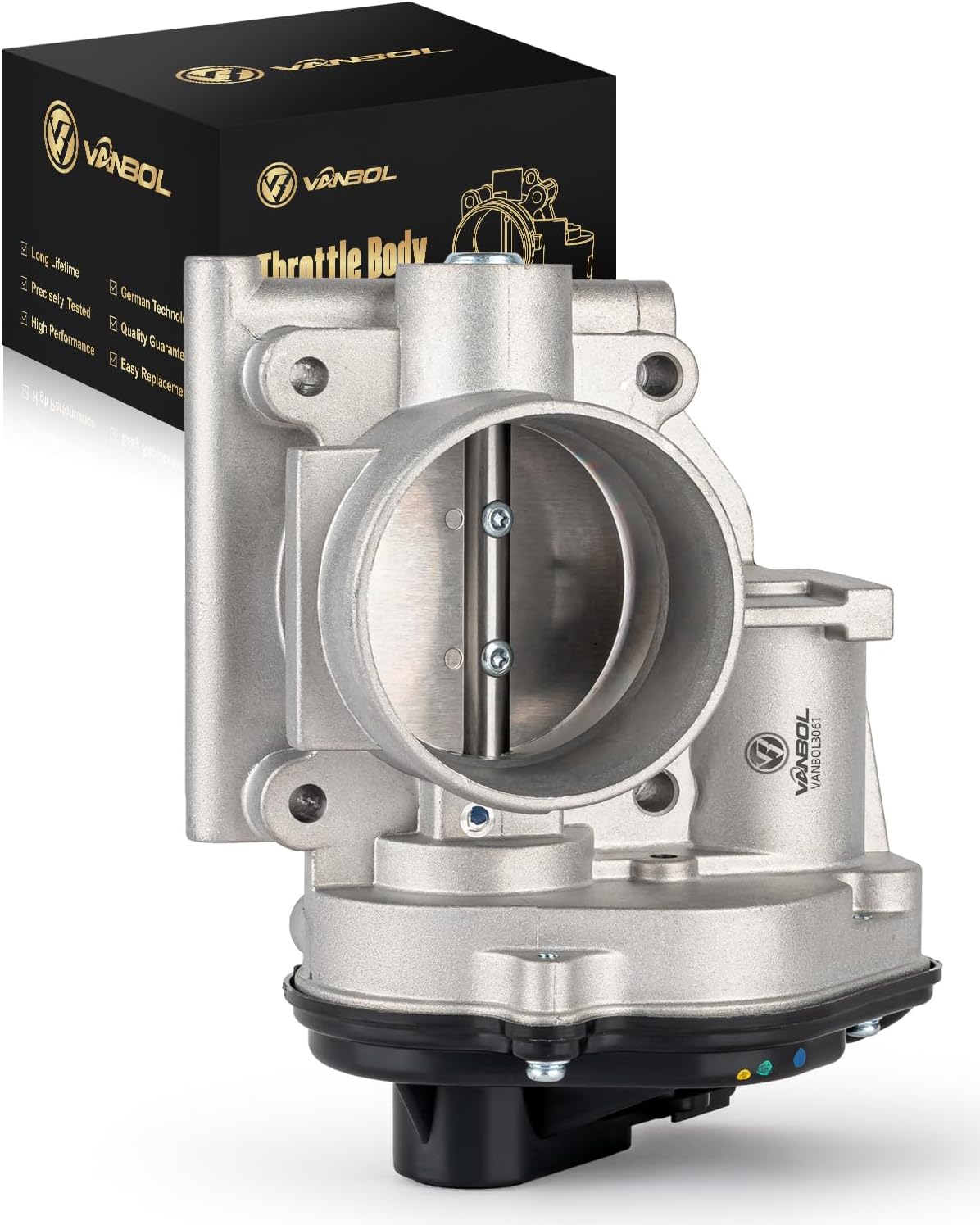 Electronic Throttle Body Assembly Compatible with 2005 2006 2007 2008 Ford F150, 4.2L V6, Replaces 6L3Z9E926B, 6L3Z9E926C, 5L3Z9E926AA, S20174, 6E6011