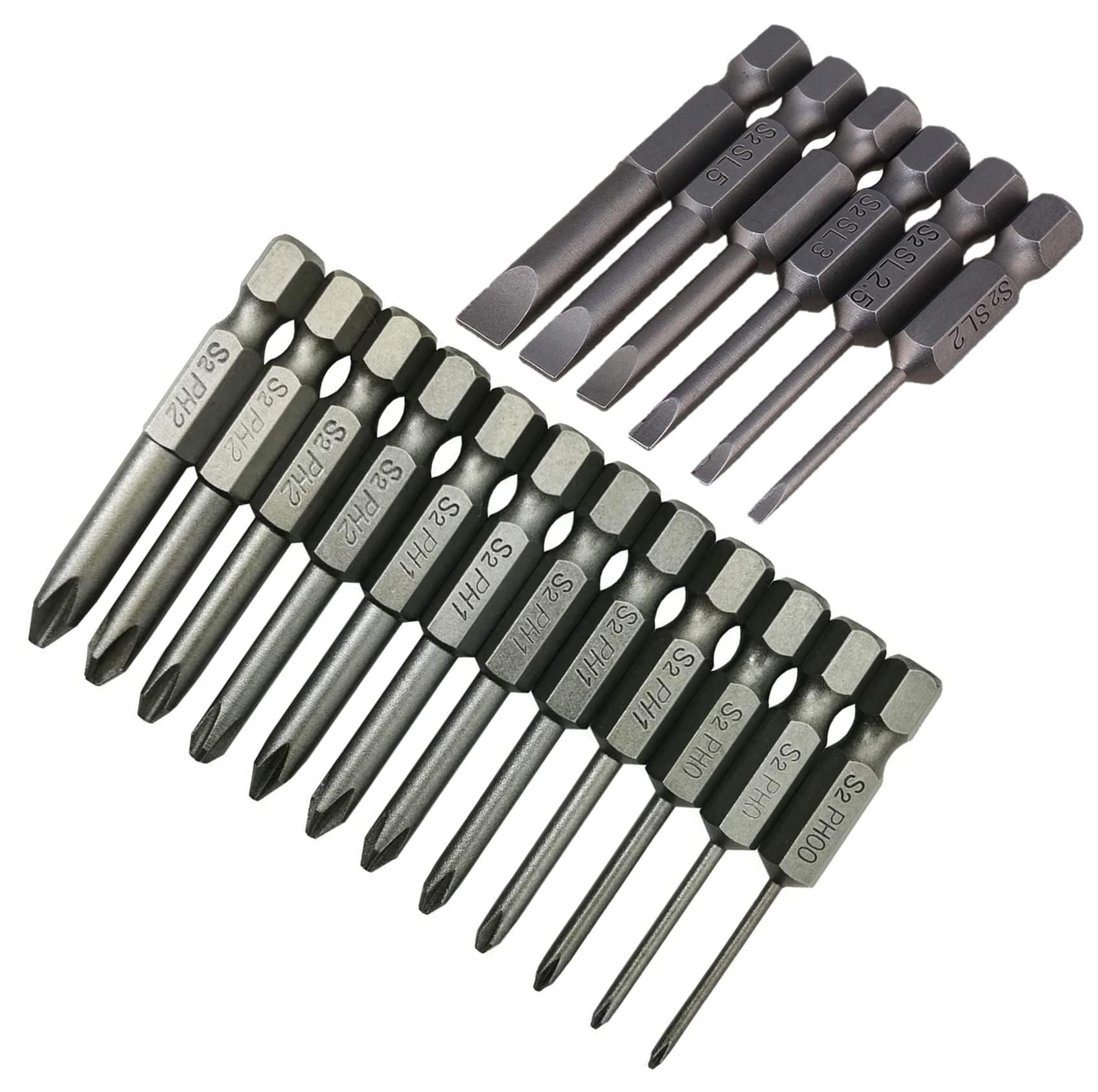 18-teiliges Schraubendreher-Bit-Set Aus S2-Stahl – Magnetisch & Mit Box (Schlitz/Kreuzschlitz)