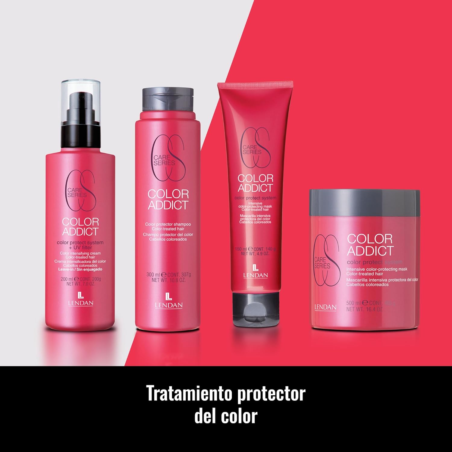 Lendan - Colored Hair Shampoo - Color Addict Shampoo - 1000 ml - Prevents Color Fading in Dyed Hair - Seals, Protects, and Regenerates the Cuticle - Shiny and Soft Hair