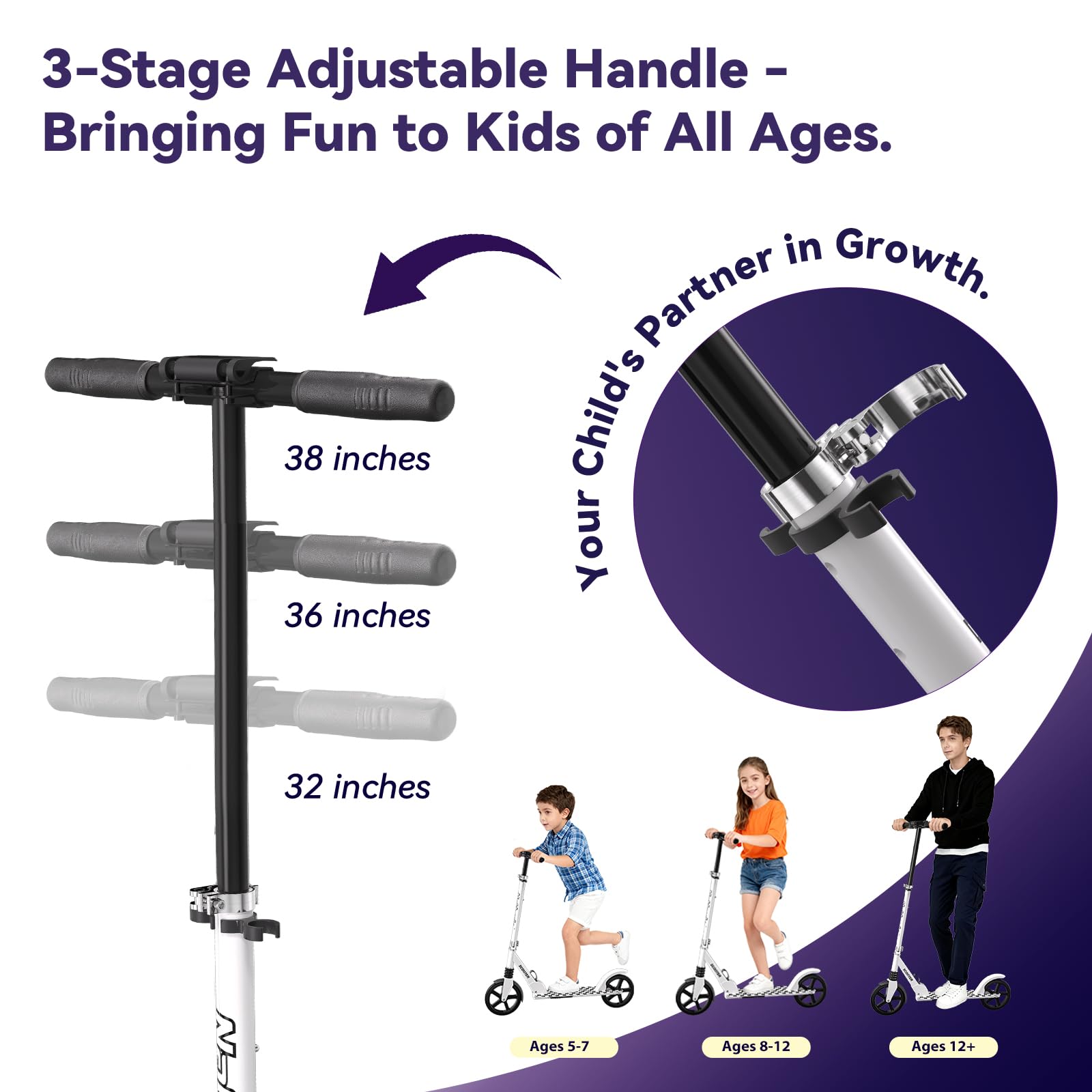 Nattork Foldable Kick Scooter Gallery Image