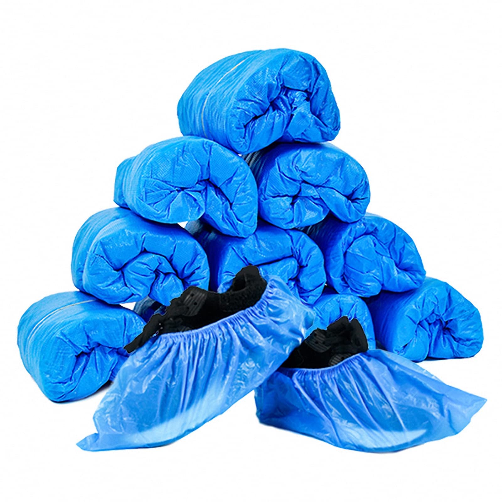 150 Paia di Copriscarpe USA e Getta, copripiedi Antipolvere e Resistenti all'Usura per Interni, Copriscarpe Impermeabili e Antiscivolo per i Giorni di Pioggia Domestici
