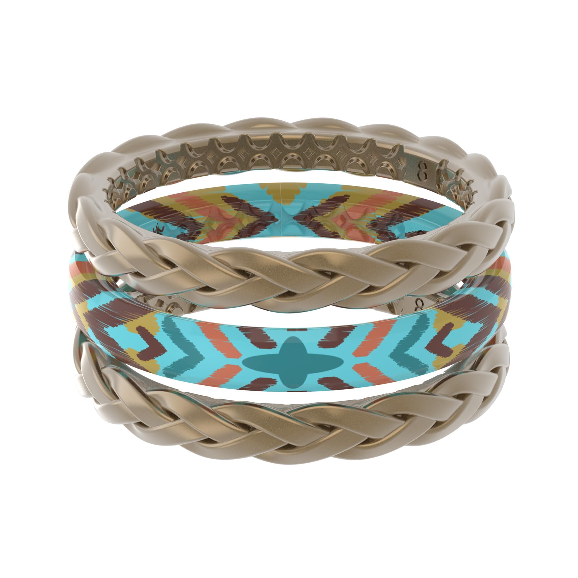 Groove Life with Katie Van Slyke Ring - Breathable Silicone Wedding Rings for women, Lifetime Coverage, Unique Design, Comfort Fit Ring