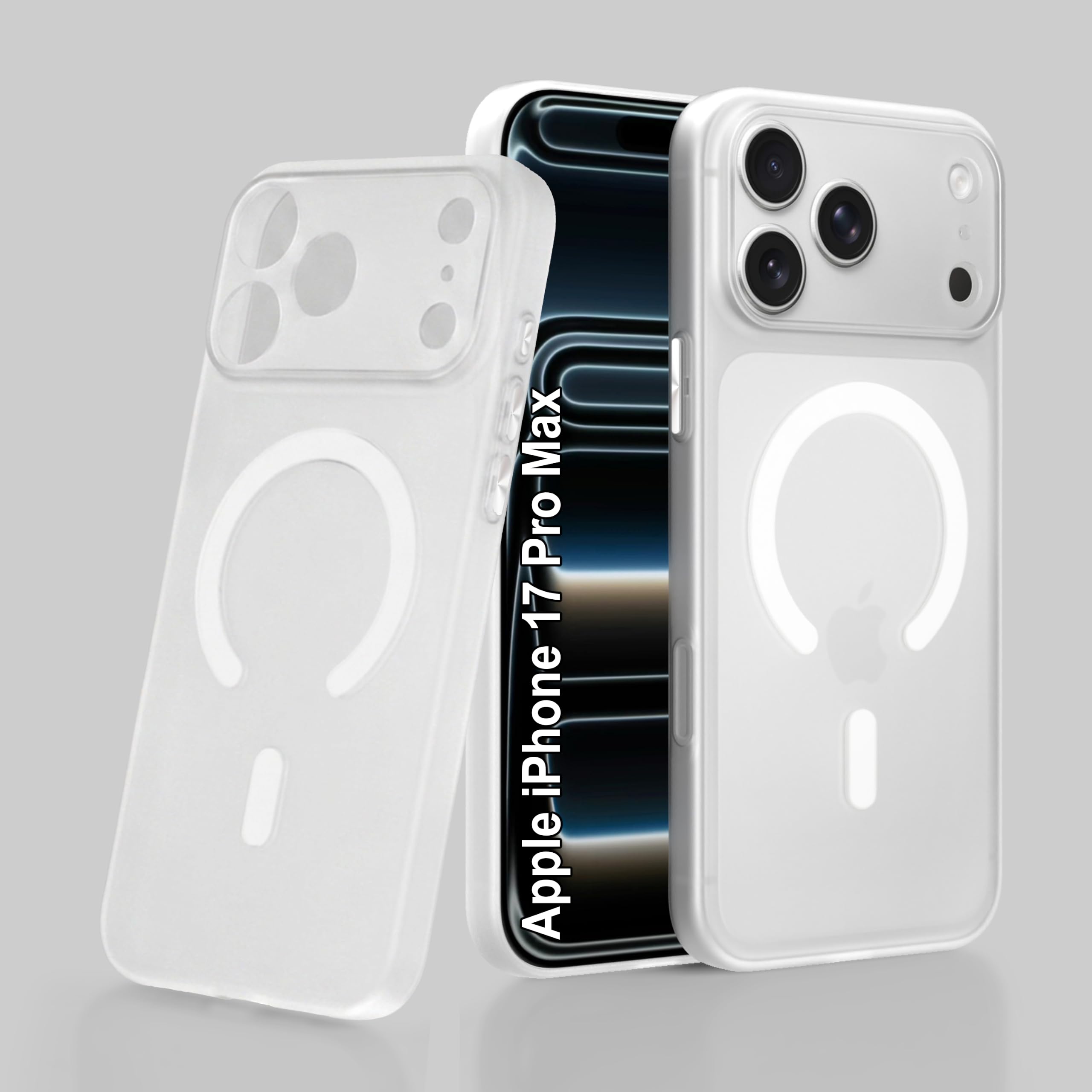 Zapcase Paper Thin Case for iPhone 17 Pro Max | Ultra-Slim 0.5 mm Back Cover | Metal Buttons | Lightweight | Matte Finish | Anti-Fingerprint | Scratch Resistant | Camera Protection | Magsafe | White-image-43