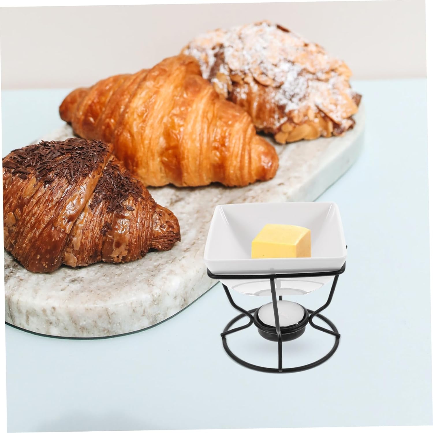 Ceramic Chocolate Melting Pot Set for DIY Baking Butter Cheese
