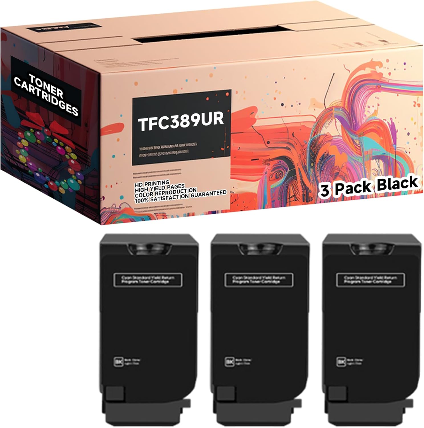 BIVOL Compatible Toner Cartridges 3 Pack Black