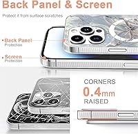 Vista 700 de I-MGAE-IN-AR - Funda diseñada para iPhone 12 y 12 Pro, diseño de mariposa plateada brillante, funda protectora de poliuretano termoplástico, suave