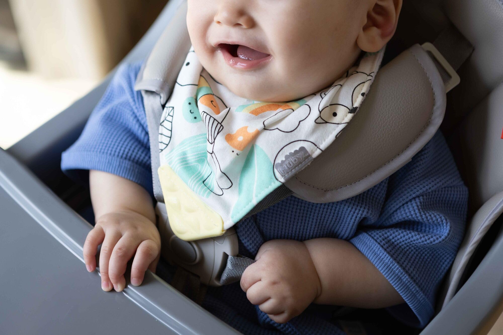 Nuby Lot de 3 bavoirs de dentition bandana