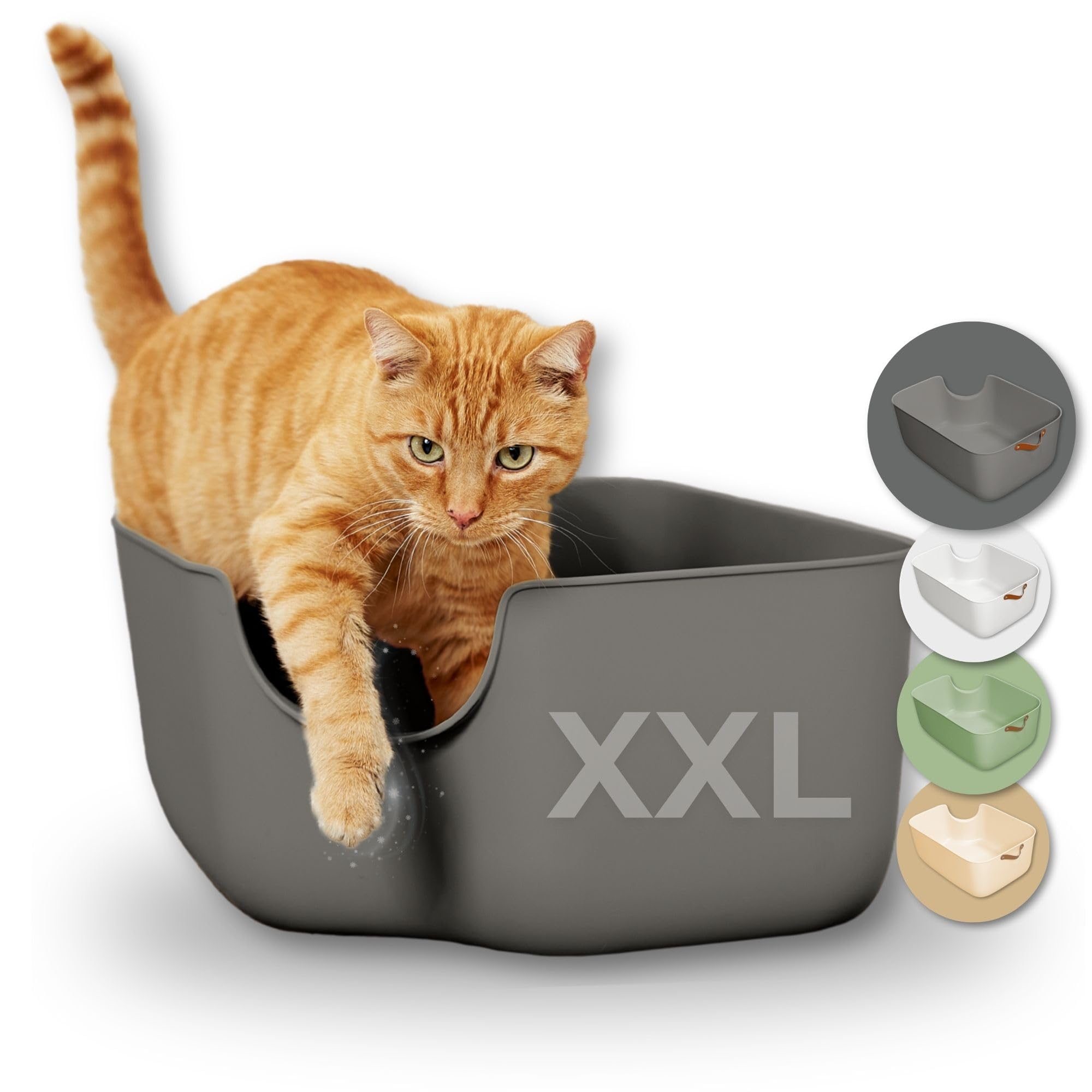 Lettiera Portatile Per Gatti Lettiera Pieghevole Per Gatti Con Coperchio Accesso - Foto 3